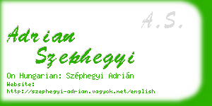 adrian szephegyi business card